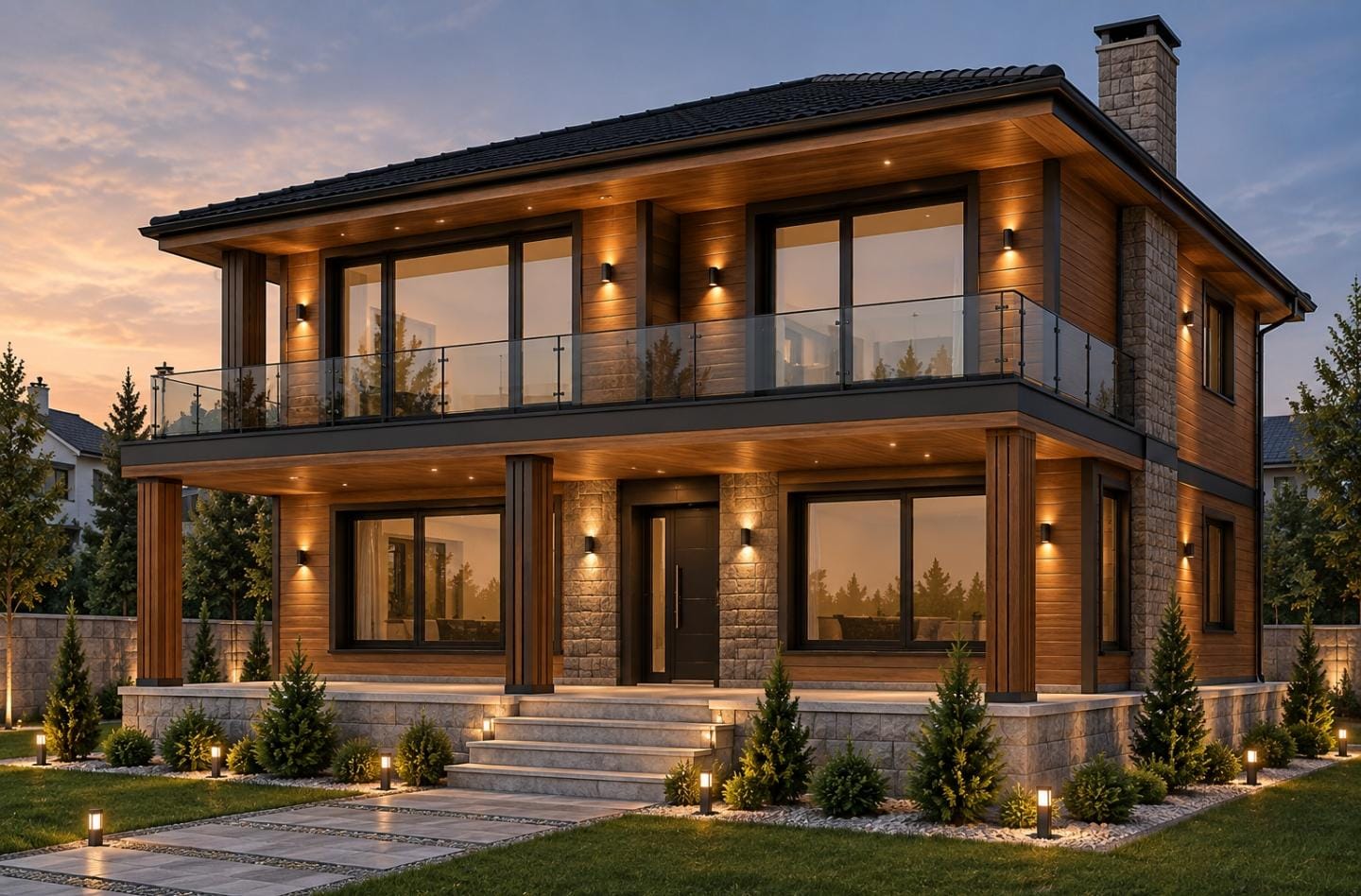 Prestij Çelik Yapı Tamamlanmış Villa Projesi